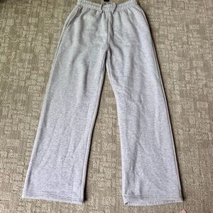 PrettyLittleThing Light Gray Wide Leg Pants